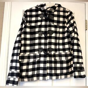 LOVE TREE Buffalo Plaid Hoodie Jacket with Toggle‎ Closures